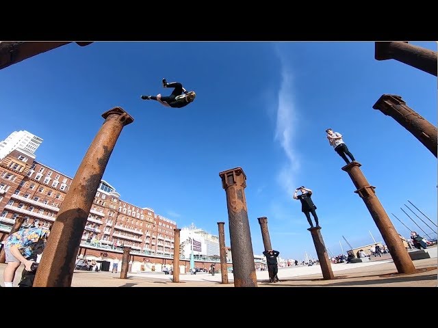 Parkour at Brighton Poles 🇬🇧