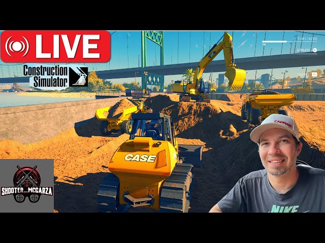 🔴Live IRL: Heavy Equipment Operator Simulator with Joysticks | Realistic Excavator & Dozer Action!