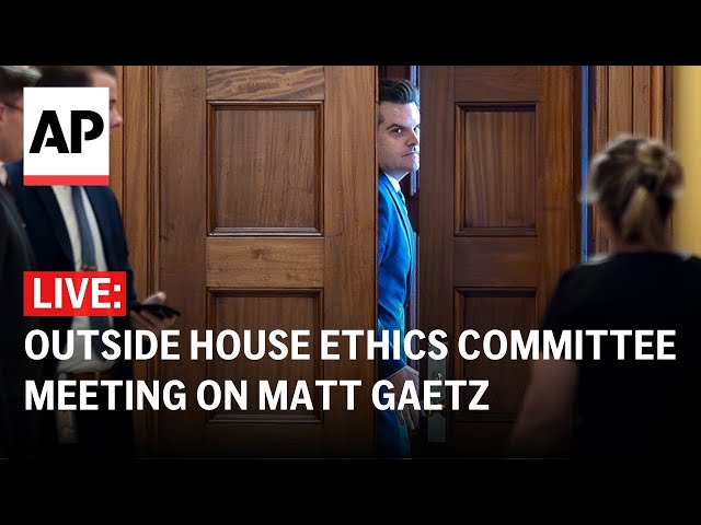 LIVE: Outside House Ethics Committee meeting on Matt Gaetz investigation