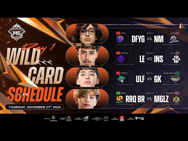 🔴 LIVE | M6 Wild Card Stage | DAY 1