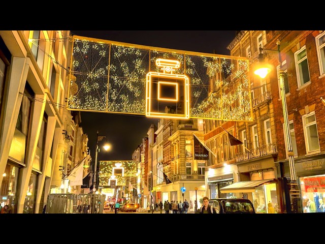 A Luxury Christmas in Mayfair 2024 ✨ London Christmas Lights Walk Tour 🎄 4K HDR