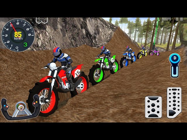 Impossible Dirt Motocross Bike Stunts Driving - Off-Road Racing Simulator 3D - Android GamePlay #2