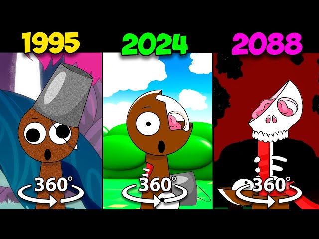 360° VR Incredibox Sprunki 1995 vs 2024 vs 2088