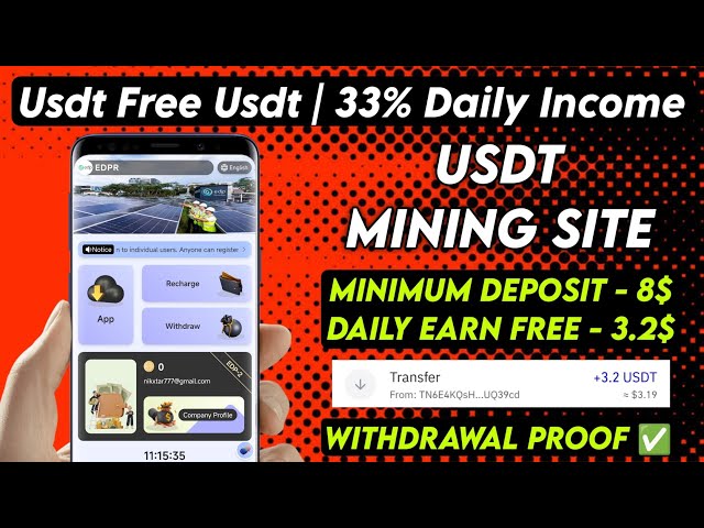 New Usdt Earning Site Usd Mining Site 2024 Best Investment Usdt Earning Website