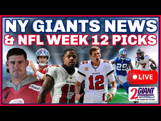 Giants Shake-Up: Daniel Jones Speaks Out to the Media & NFL Week 12 Picks