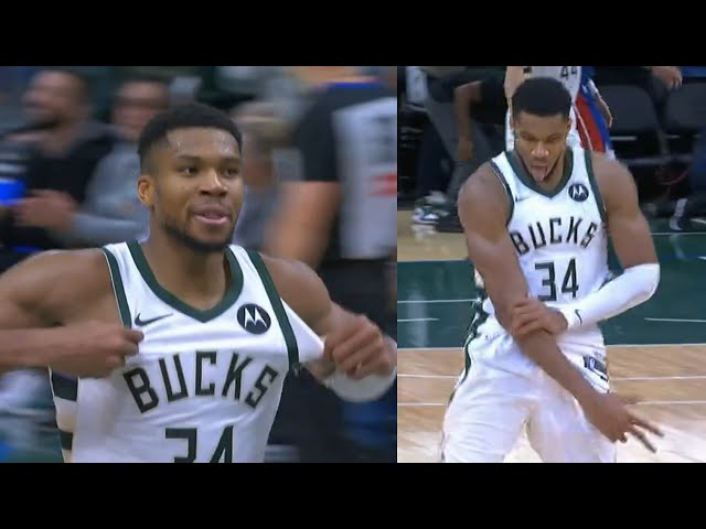 Giannis TAKES OVER OT and scores 59 after called for foul to send it to OT vs Pistons