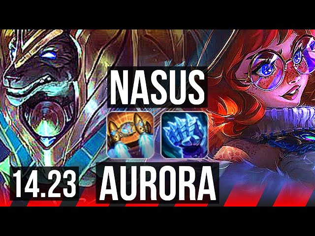 NASUS vs AURORA (TOP) | 800+ games | KR Master | 14.23