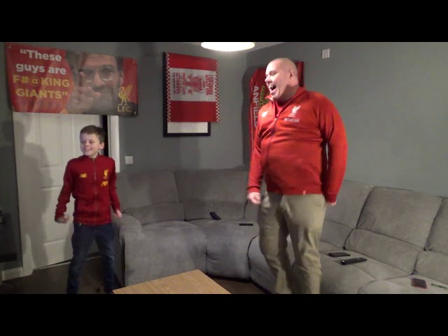 Liverpool FC 2-0 Manchester United 19-01-2020 fan reaction. YNWA