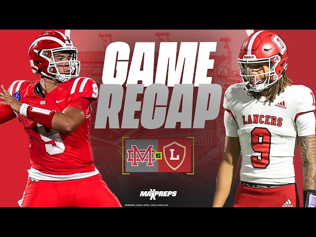 #1 Mater Dei vs #15 Orange Lutheran in Trinity League BATTLE 😤 🏈