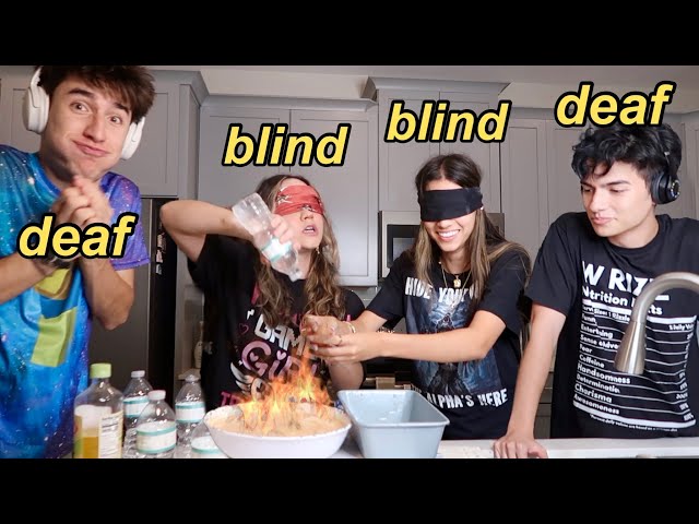 the most CHAOTIC blind, deaf, mute challenge