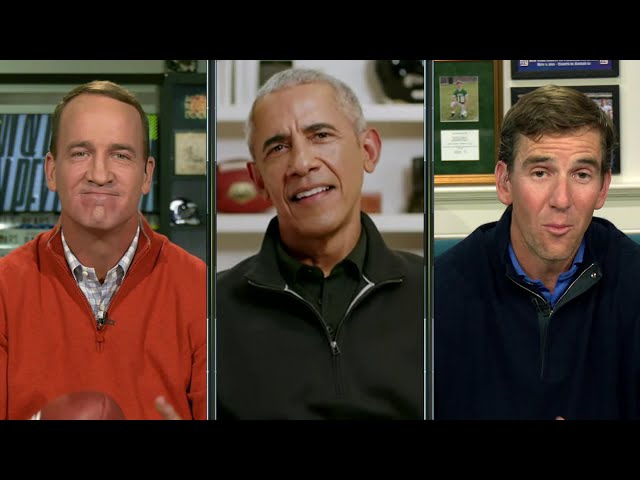 Barack Obama joins the Manning Cast on 'MNF' to talk 85' Chicago Bears | Week 7