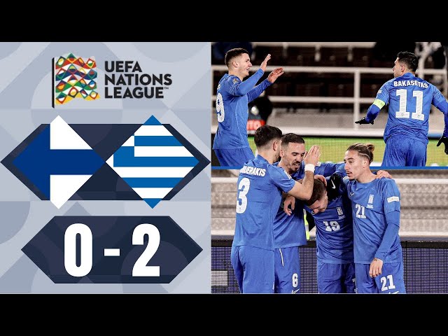 Anastasios Bakasetas Goal | Finland vs Greece 0-2 Highlights | UEFA Nations League 2024