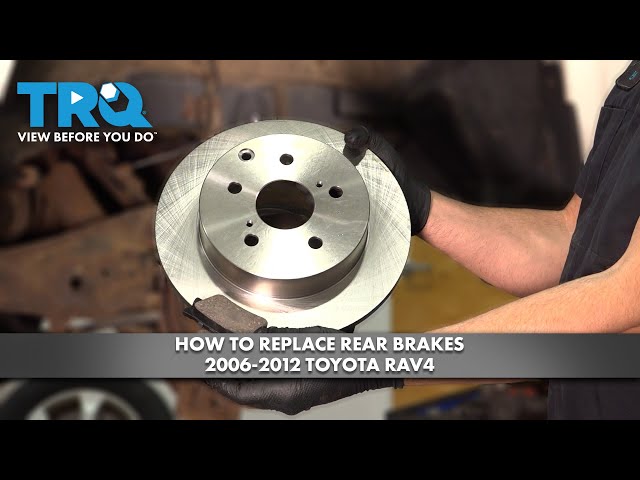 How to Replace Rear Brakes 2006-2012 Toyota RAV4