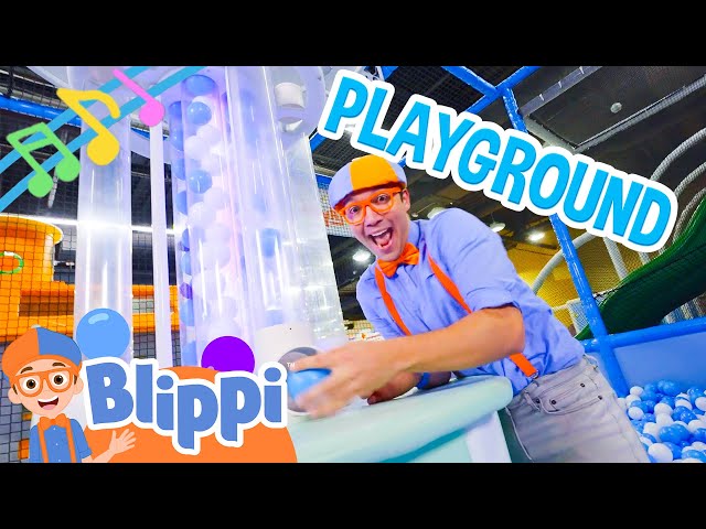 Blippi's Indoor Ball Pit Playground Song | Blippi Educational Playtime Songs