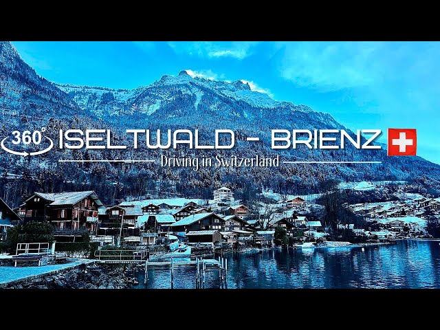 Driver's View /Switzerland/ Iseltwald to Brienz ASMR /360°/VR/5K/Video