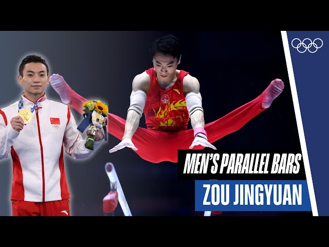 🏅 Gold in Men’s Parallel Bars - Zou Jingyuan's exercise to perfection! 🇨🇳