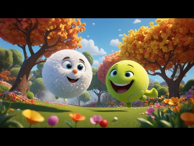 Powder Ball And Tennis Ball Cartoons for kids l English Cartoons l Hindi cartoon l cartoon for kids