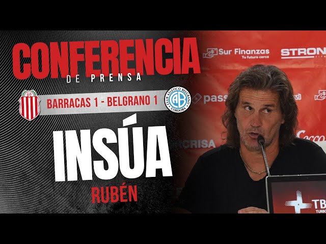 Conferencia de Prensa - Fecha 23 - Rubén Insúa en conferencia de prensa tras la igualdad en Lanús