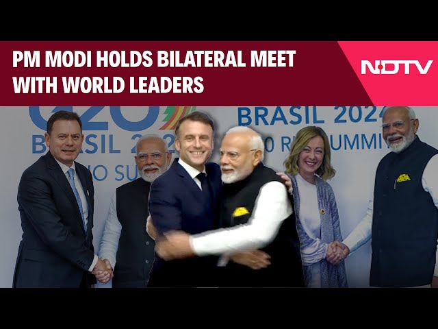 PM Modi Latest News | PM Modi Holds Bilateral Meet With World Leaders On The Sidelines Of G20 Summit