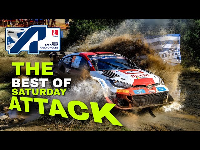 The Best Of Saturday Attack || WRC EKO ACROPOLIS RALLY GREECE 2023