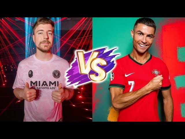 🔴LIVE: UR · Cristiano Ronaldo vs MrBeast Subscriber Count Battle