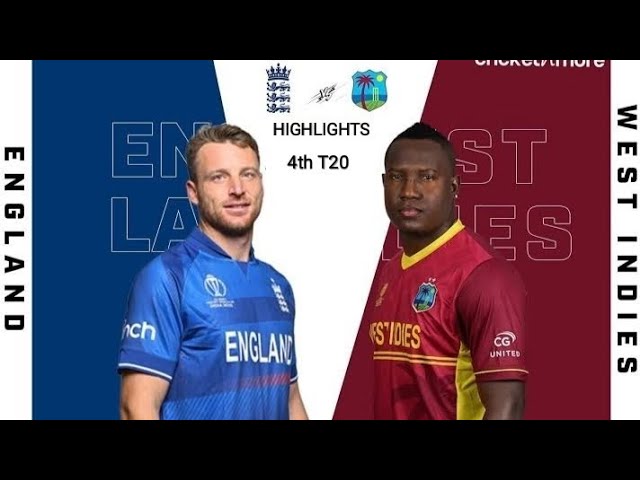 Eng Vs Wi 4th T20 Match Highlights || England Vs West Indies 2024 Highlights || Cricket19 Highlights