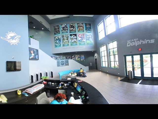 Dolphins training facility main entry