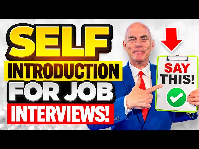 SELF-INTRODUCTION FOR JOB INTERVIEWS IN 2024! (Tell Me About Yourself & Introduce Yourself ANSWERS!)