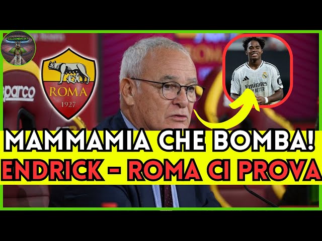 🚨 BOMBA DALLA SPAGNA: ENDRICK ALLA ROMA! | RANIERI HA GIÀ CHIAMATO ANCELOTTI: AFFARE FATTO? 💣