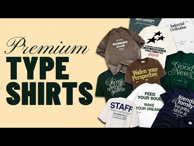 How To Make Luxury Typography T-Shirt Designs