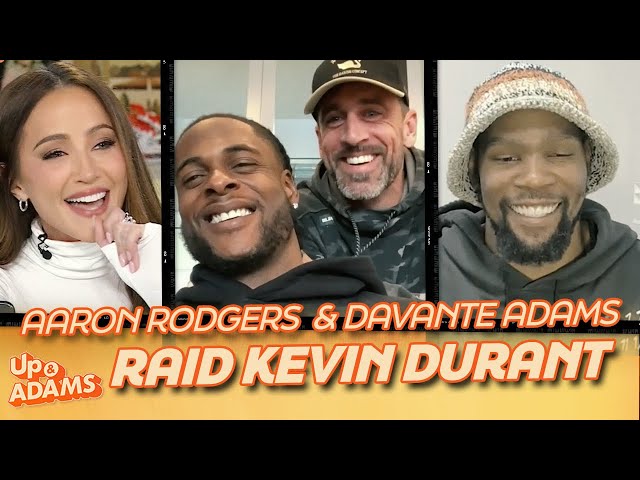 Aaron Rodgers, Davante Adams RAID Kevin Durant - Kay Adams Interview 👀