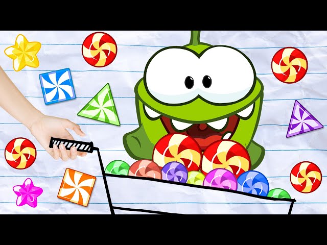 Om Nom Cartoon - Learns Colors With Candies - Candy Bean Tree Adventure | Preschool Cartoon for Kids