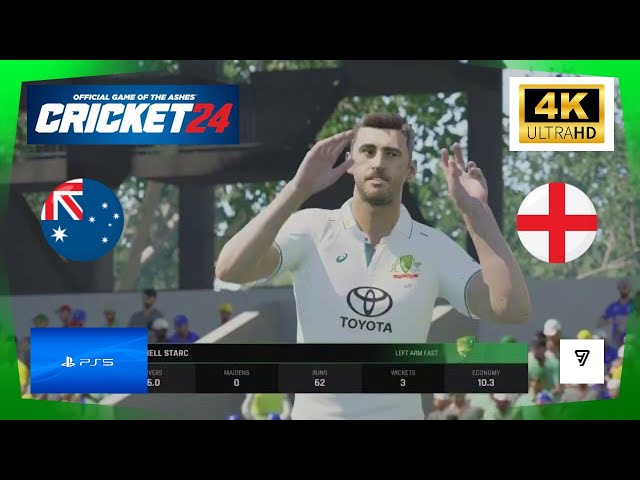 Cricket 24 PS5 Gameplay 🎮  5 mins England 🏴󠁧󠁢󠁥󠁮󠁧󠁿 Vs Australia 🇦🇺 Ashes 2023 Lords Day 2