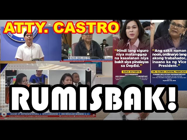 Atty.  Castro, OVP Counsel RUMESKBAK kay GLORIA