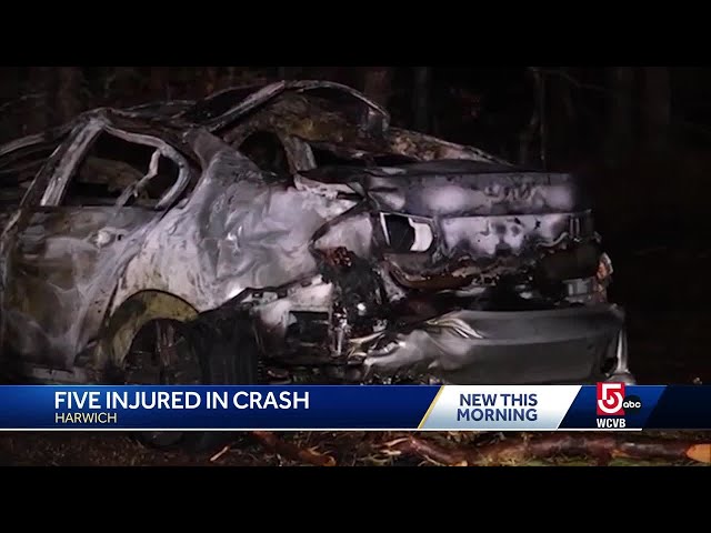 5 injured in Cape Cod crash