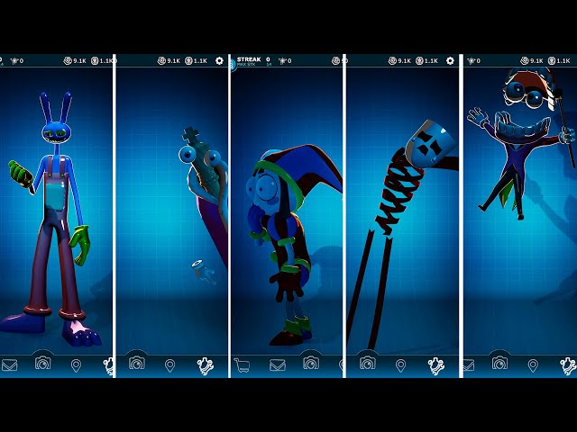 FNAF AR: The Amazing Digital Circus Glass Workshop Animations