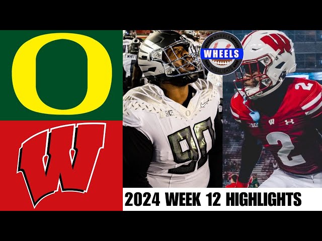 #1 Oregon vs Wisconsin | Week 12 | 2024 College Football Highlights