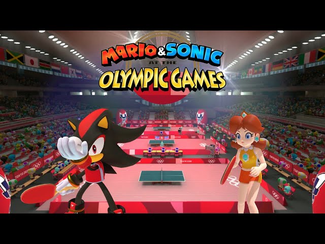 Mario & Sonic At The Olympic Games Tokyo 2020 (Table Tennis Hard) Shadow Sonic & Dr Eggman Gameplay