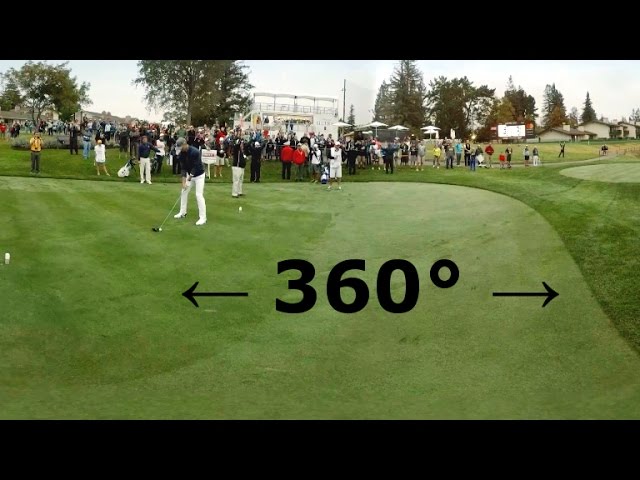 Stephen Curry tees it up with Harold Varner III in 360 degrees