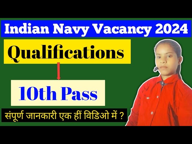 Indian Navy Vacancy 2024 latest updates ll Indian Navy New Vacancy 2024 ll Indian Navy news