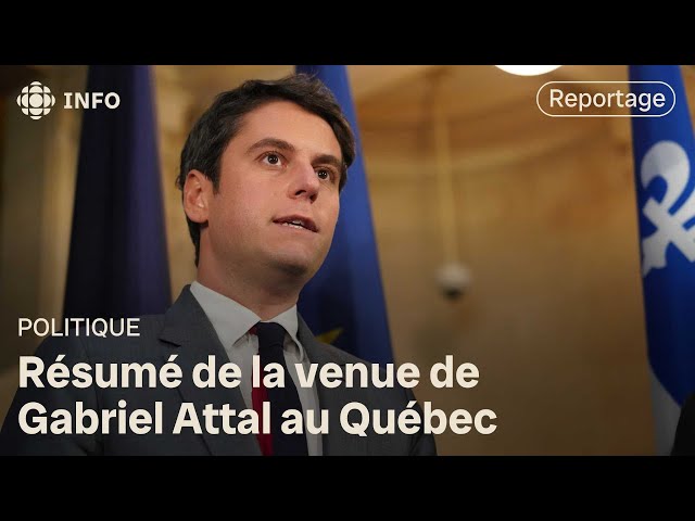 Visite de Gabriel Attal au Québec : « Une nation qui a pris en main son destin »