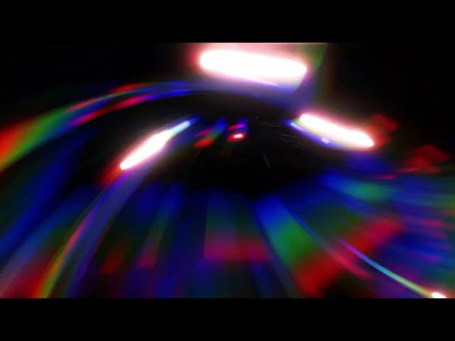 Party Disco Spinning Ring Lights Prism Rainbow Effect Loop 4K Long Screensaver Wallpaper Background