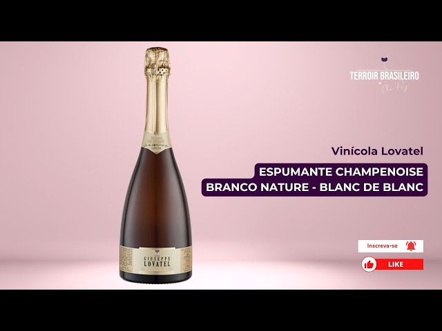 Espumante Champenoise Branco Nature Blanc de Blanc da Vinícola Lovatel