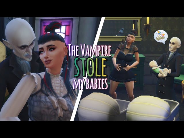 The Sims 4 Life & Death: The Vampire STOLE My Babies | Real home BIRTH | Death & Funeral | Ep 3