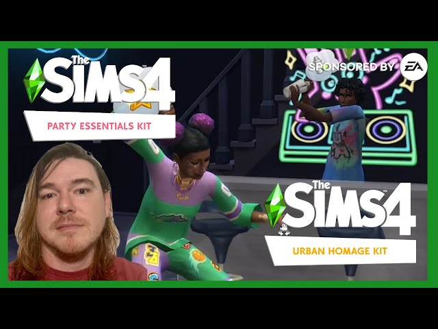 Sims 4 Urban Homage & Party Essentials Kits! - #EASponsored