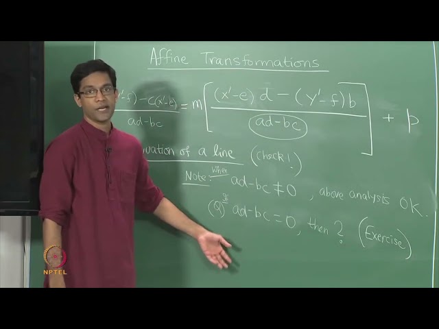 Affine and Linear transformations #swayamprabha #CH38SP