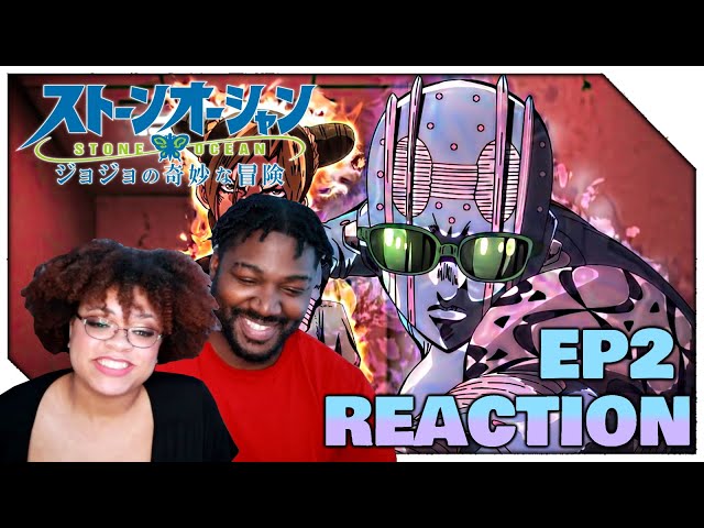 Episode 2 | JoJo Part 6 STONE OCEAN Reaction | Jolyne vs Gwess #jojosbizarreadventure