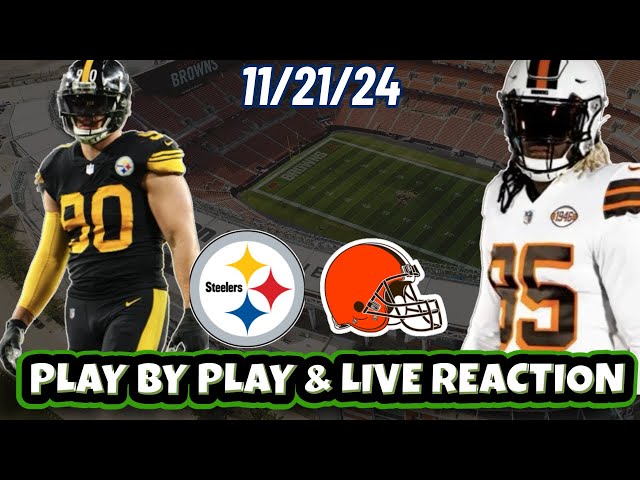 Cleveland Browns vs Pittsburgh Steelers Live Reaction | WEEK 12 | 11/21 | NFL | Browns vs Steelers