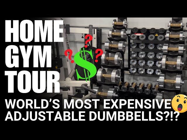 LifteLab Home Garage Gym Tour & WORLDS MOST EXPENSIVE ADJUSTABLE DUMBBELLS