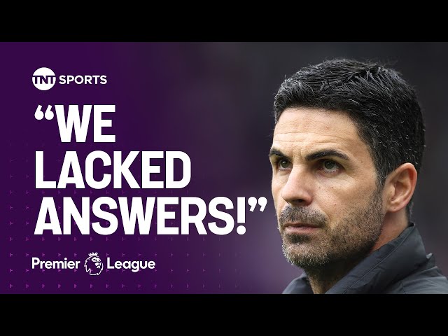 Mikel Arteta reacts after Arsenal's title hopes dented against Newcastle at St. James' Park